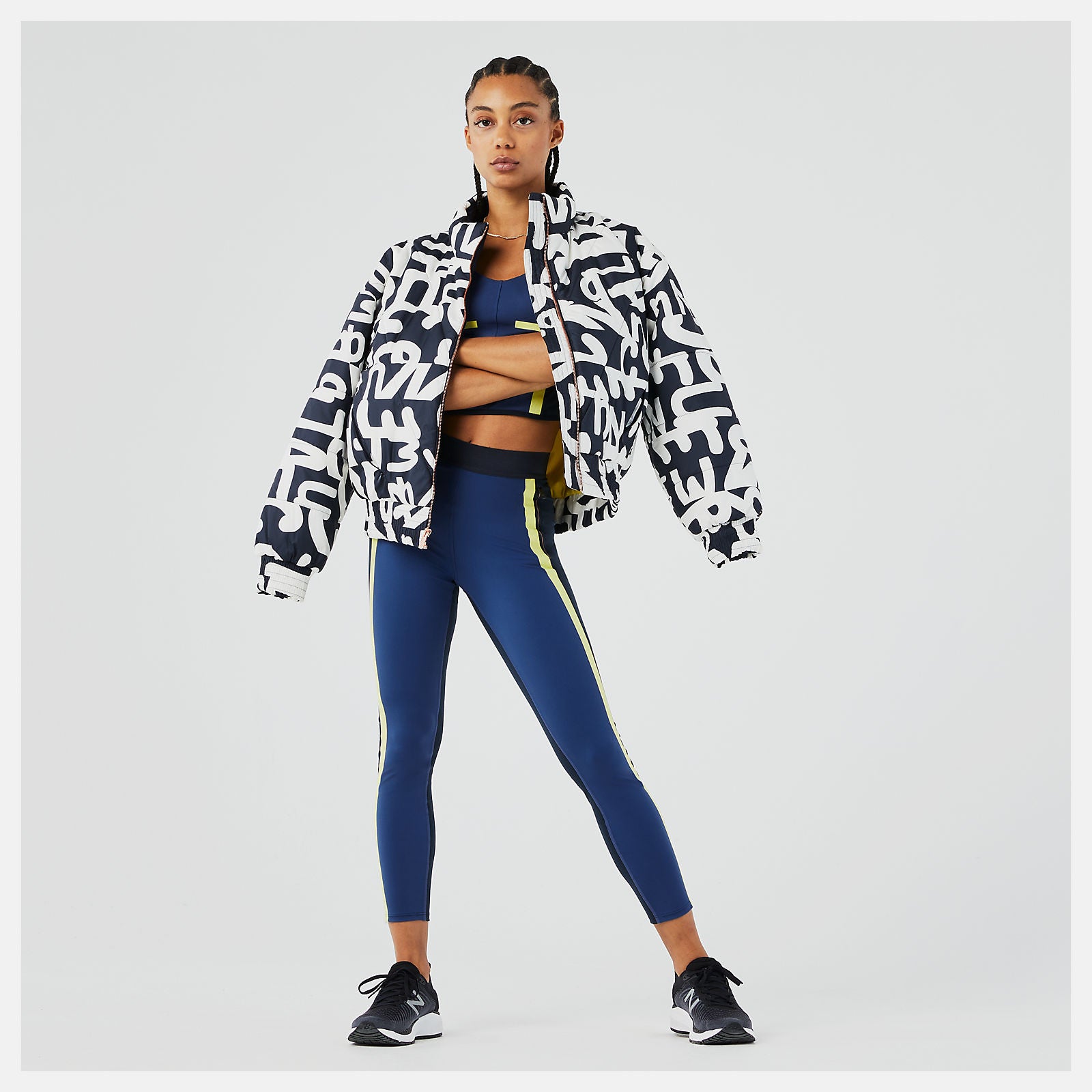 Eclipse Determination Packable Printed Quilted Jacket New Balance Clothing