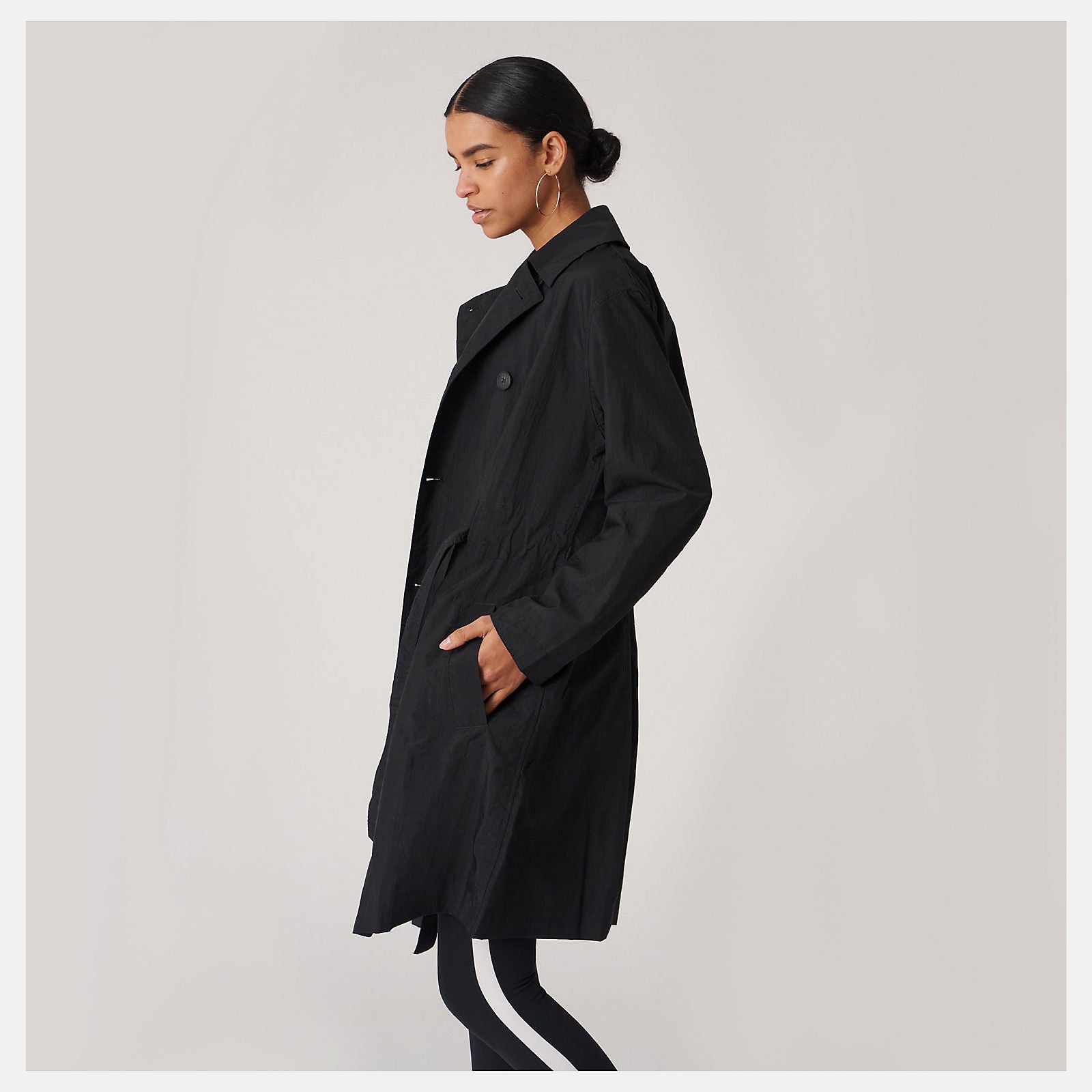 Black Bandier Tech Trench New Balance Clothing