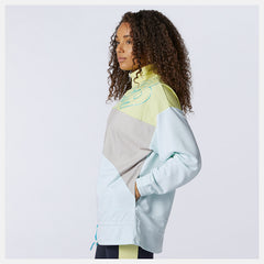 White/Jade Achiever Mix Media Jacket New Balance Clothing