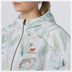 White Print NB Essentials Botanical Jacket New Balance Clothing