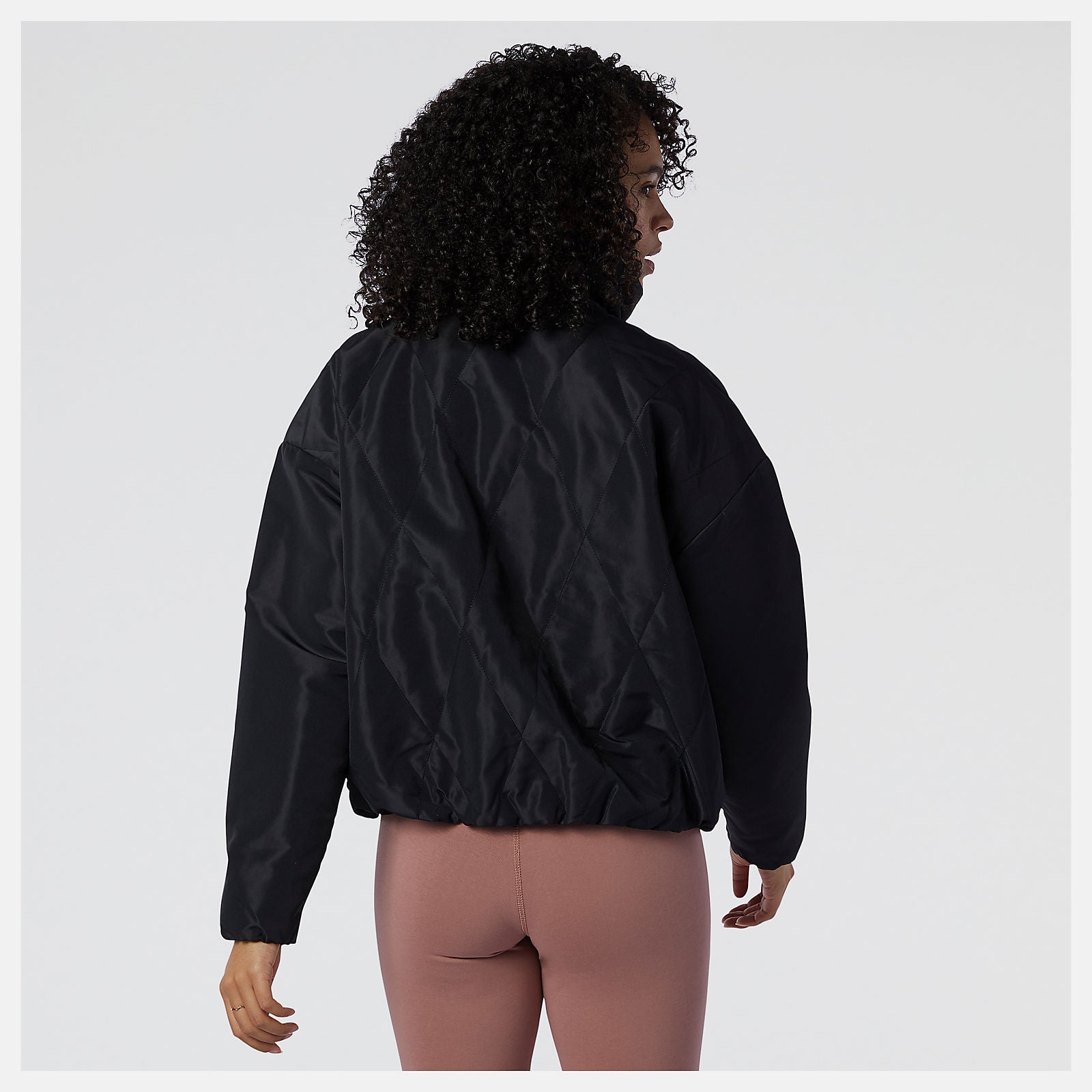Black NB Athletics Argyle Quilted Jacket New Balance Clothing