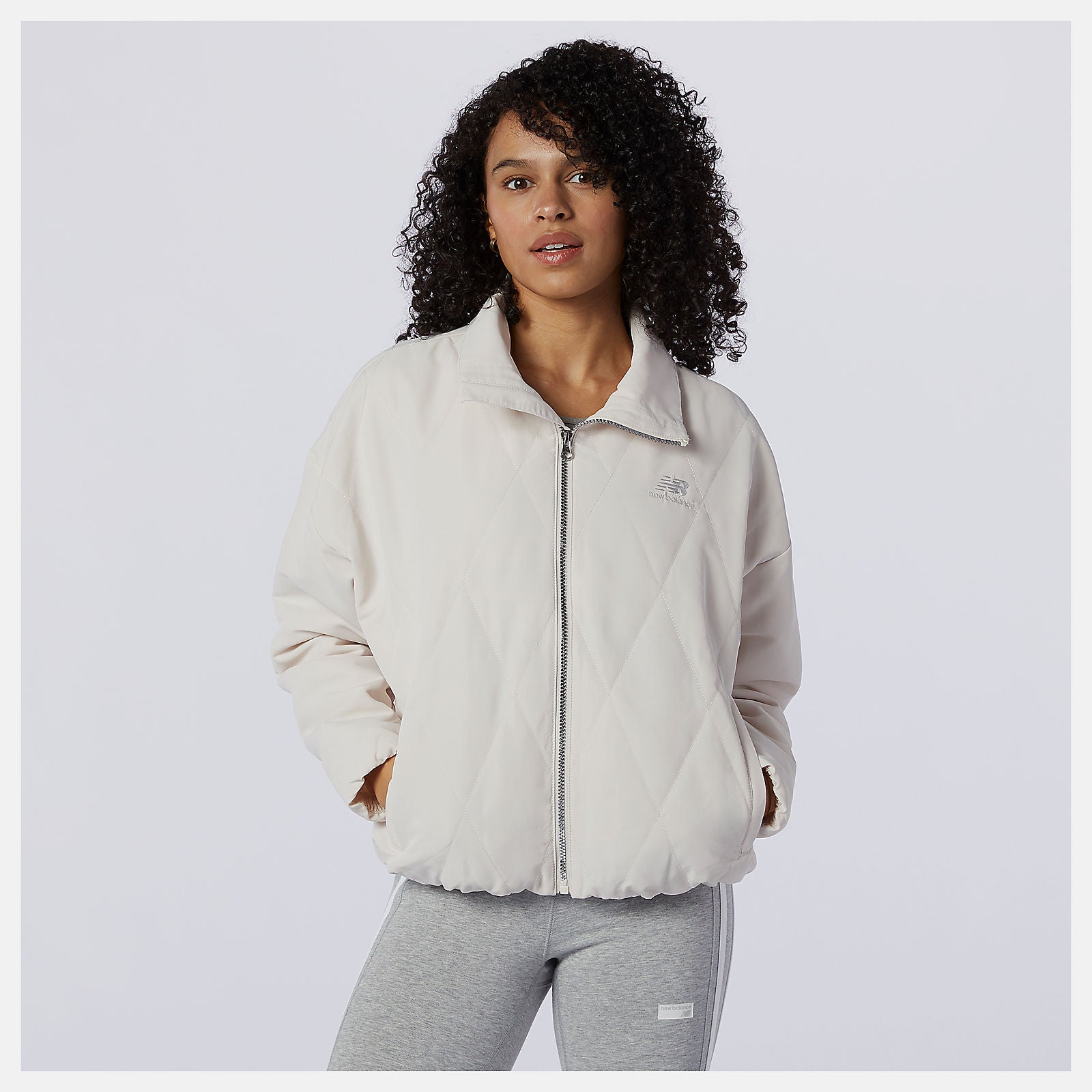 Raw Silk NB Athletics Argyle Quilted Jacket New Balance Clothing