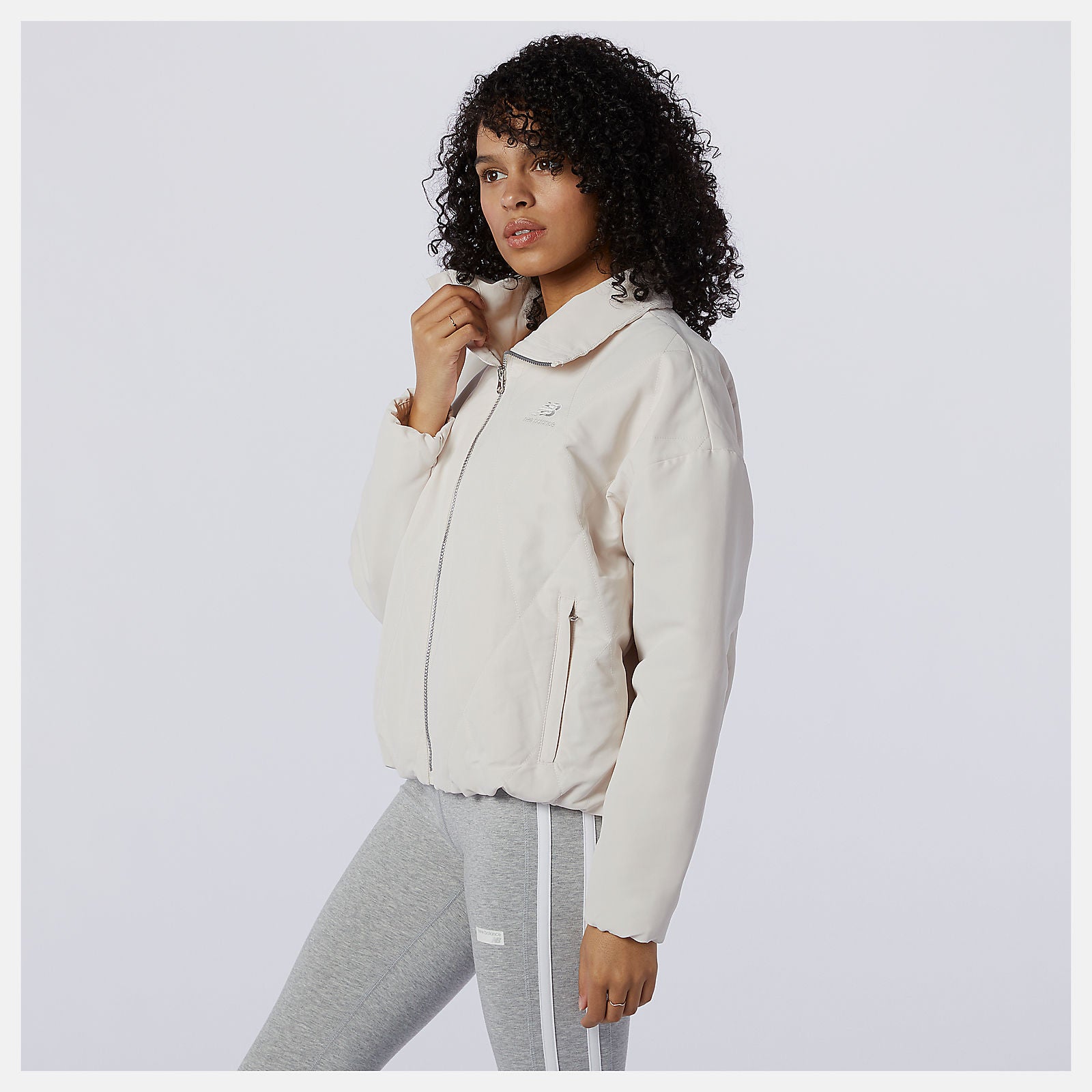 Raw Silk NB Athletics Argyle Quilted Jacket New Balance Clothing