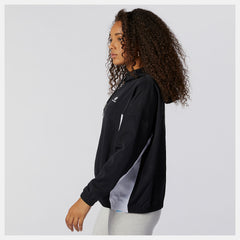 Black NB Essentials Windbreaker Anorak Jacket New Balance Clothing