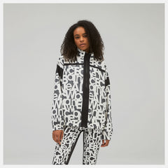 White Relentless Printed Woven Jacket New Balance Clothing