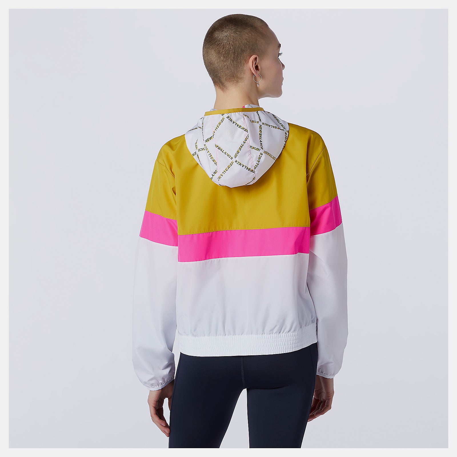 Gold Printed Fast Flight Jacket New Balance Clothing