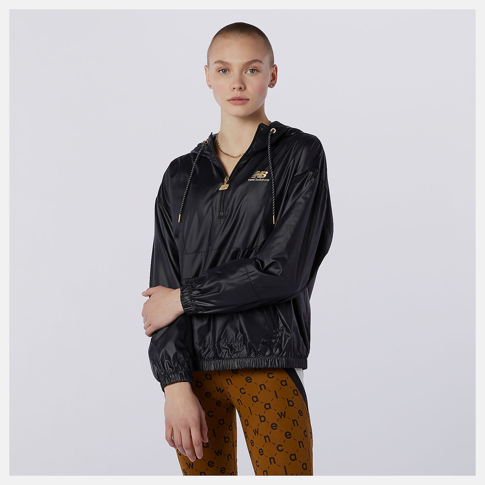 Black NB Athletics Higher Learning Anorak New Balance Clothing