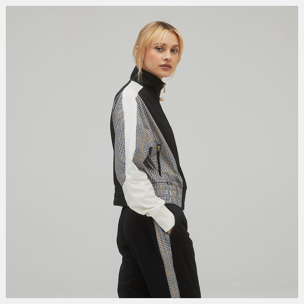 Black NB Athletics Higher Learning Stripe Track Jacket New Balance Clothing