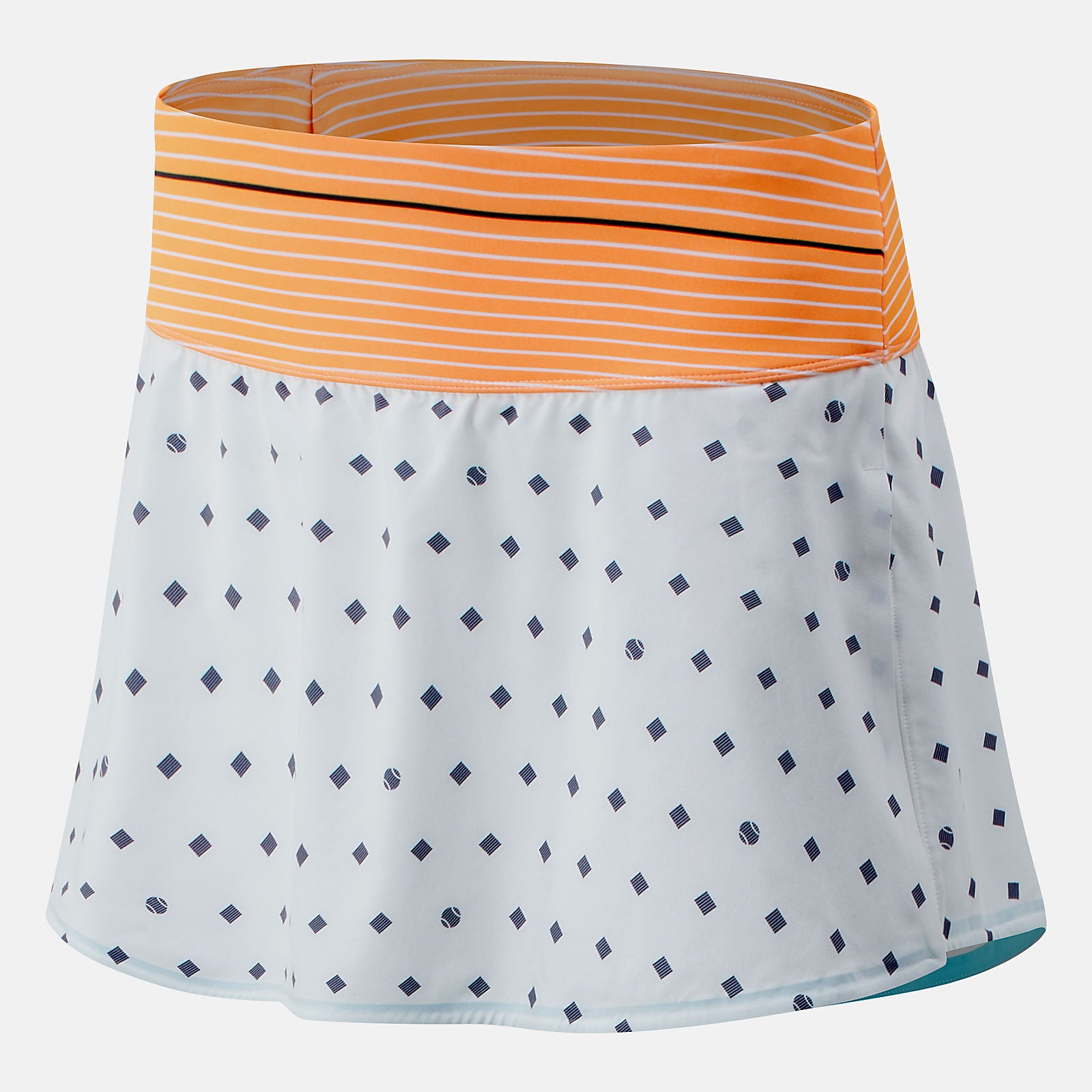 Orange Printed Tournament Skort New Balance Clothing