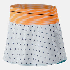 Orange Printed Tournament Skort New Balance Clothing