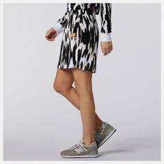 White NB Athletics Collide Printed Terry Skirt New Balance Clothing