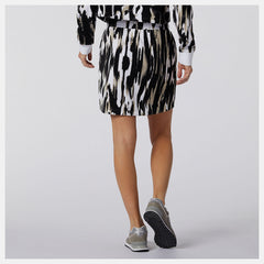 White NB Athletics Collide Printed Terry Skirt New Balance Clothing
