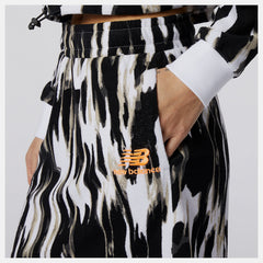 White NB Athletics Collide Printed Terry Skirt New Balance Clothing