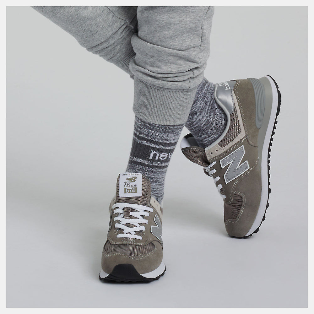 Grey/White 574 Core New Balance Shoes