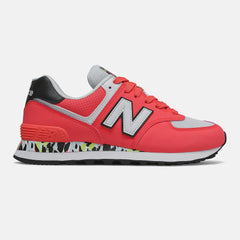 Vivid Coral/White 574 New Balance Shoes
