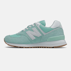 White Mint/White 574 New Balance Shoes