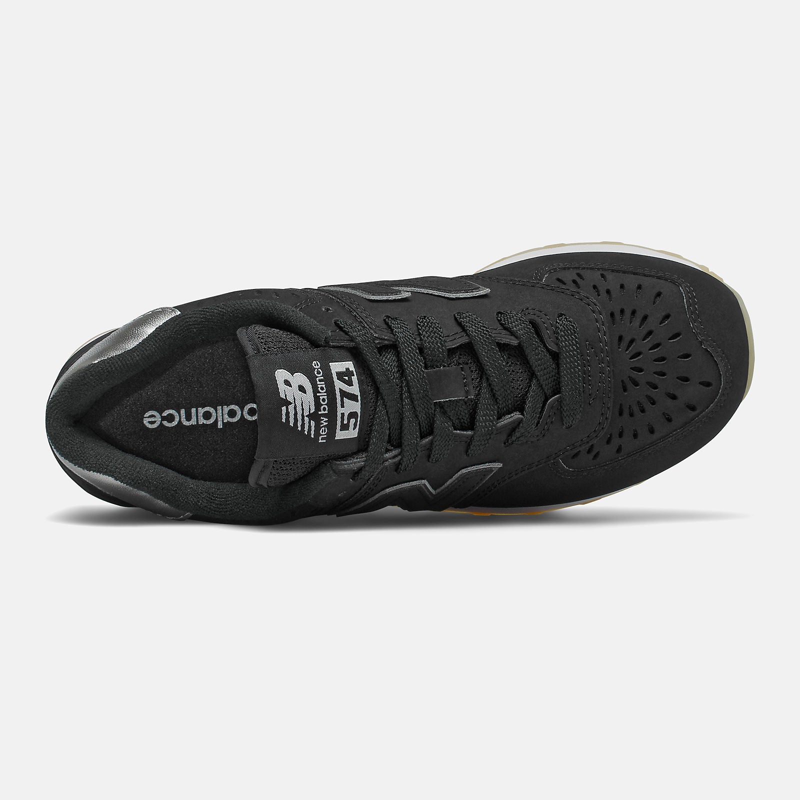 Black/Dark Silver Metallic 574 New Balance Shoes