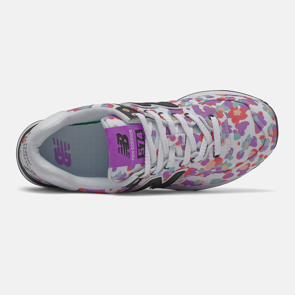 White 574 New Balance Shoes