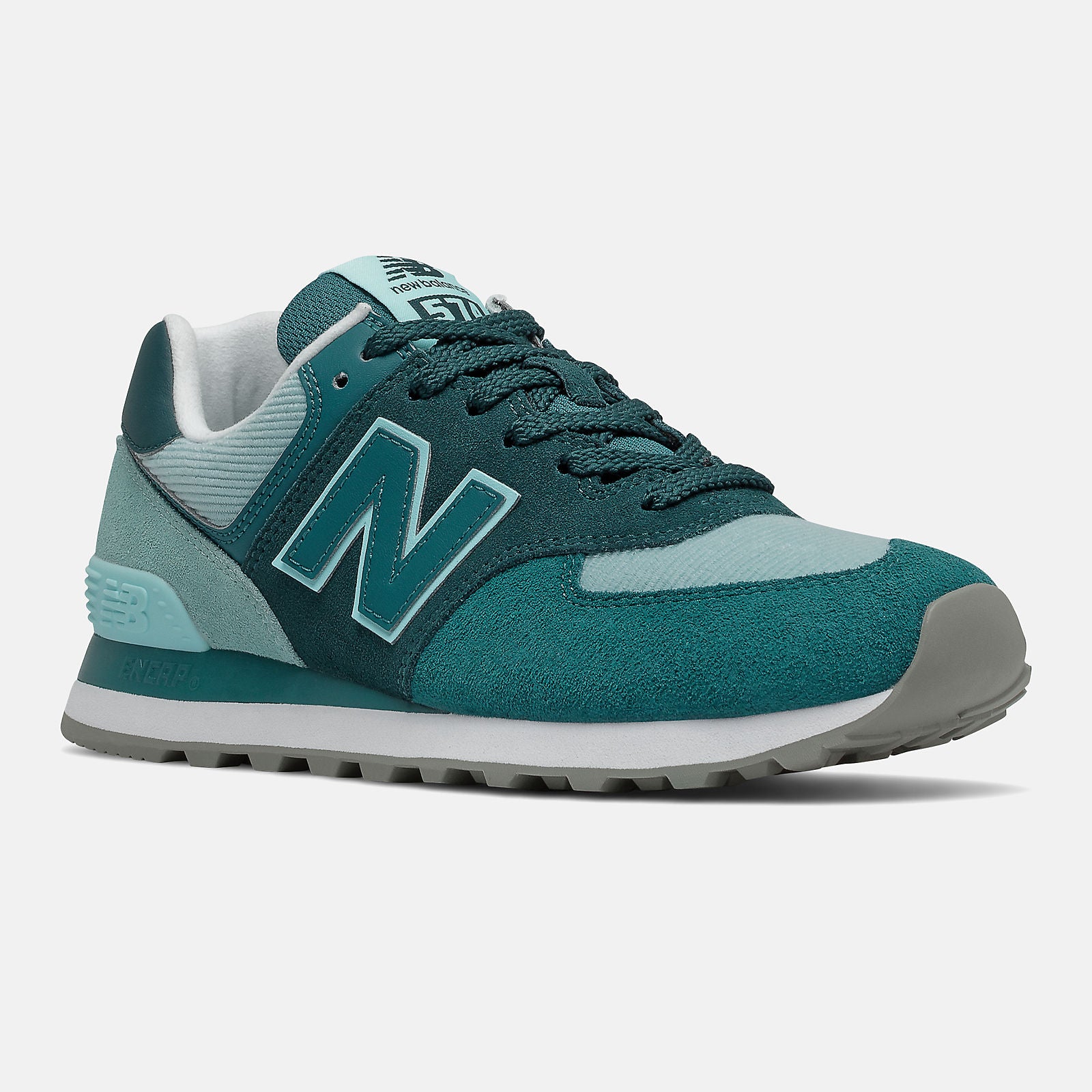 Trek/Teal 574 New Balance Shoes