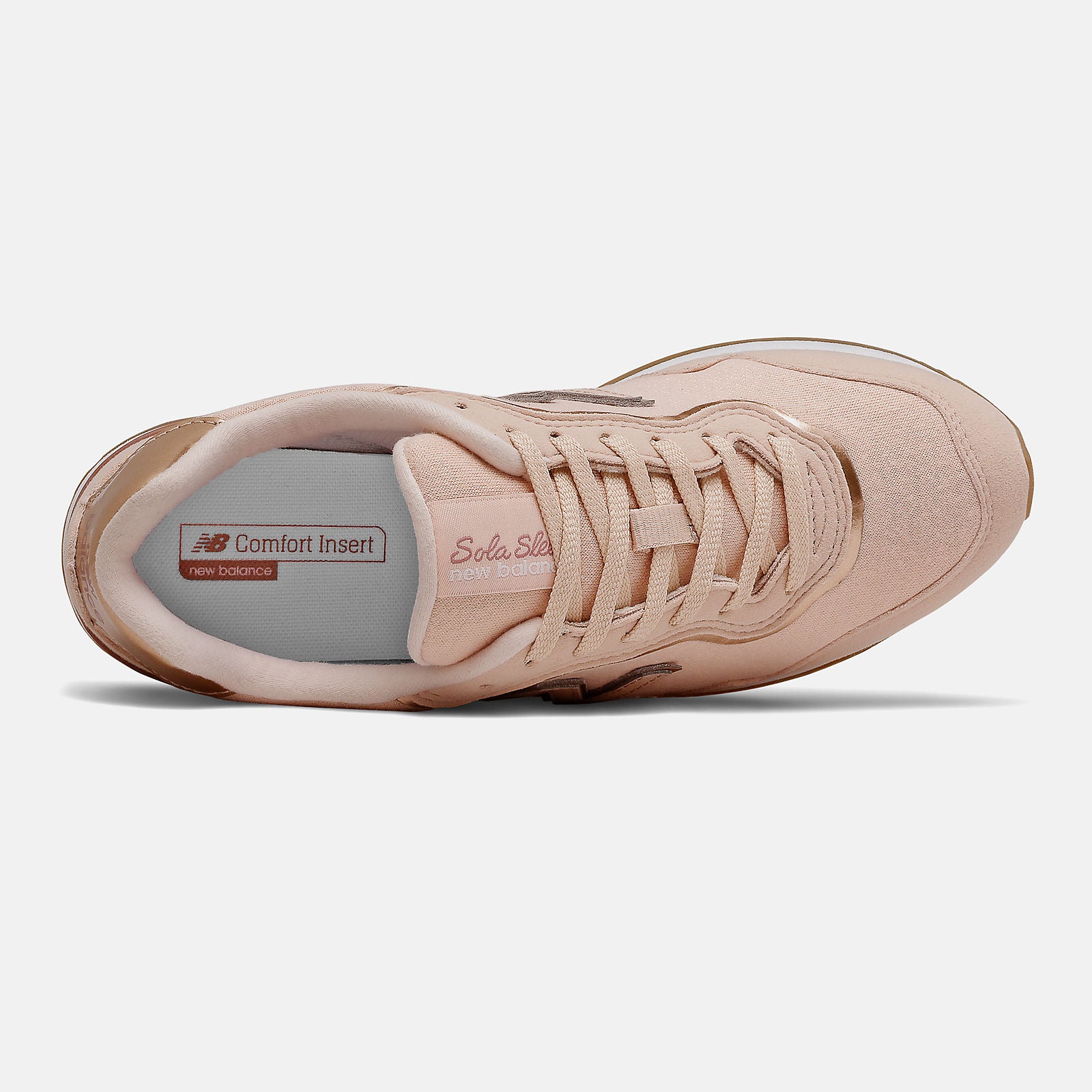 Rose/Rose Gold Metallic Sola Sleek New Balance Shoes