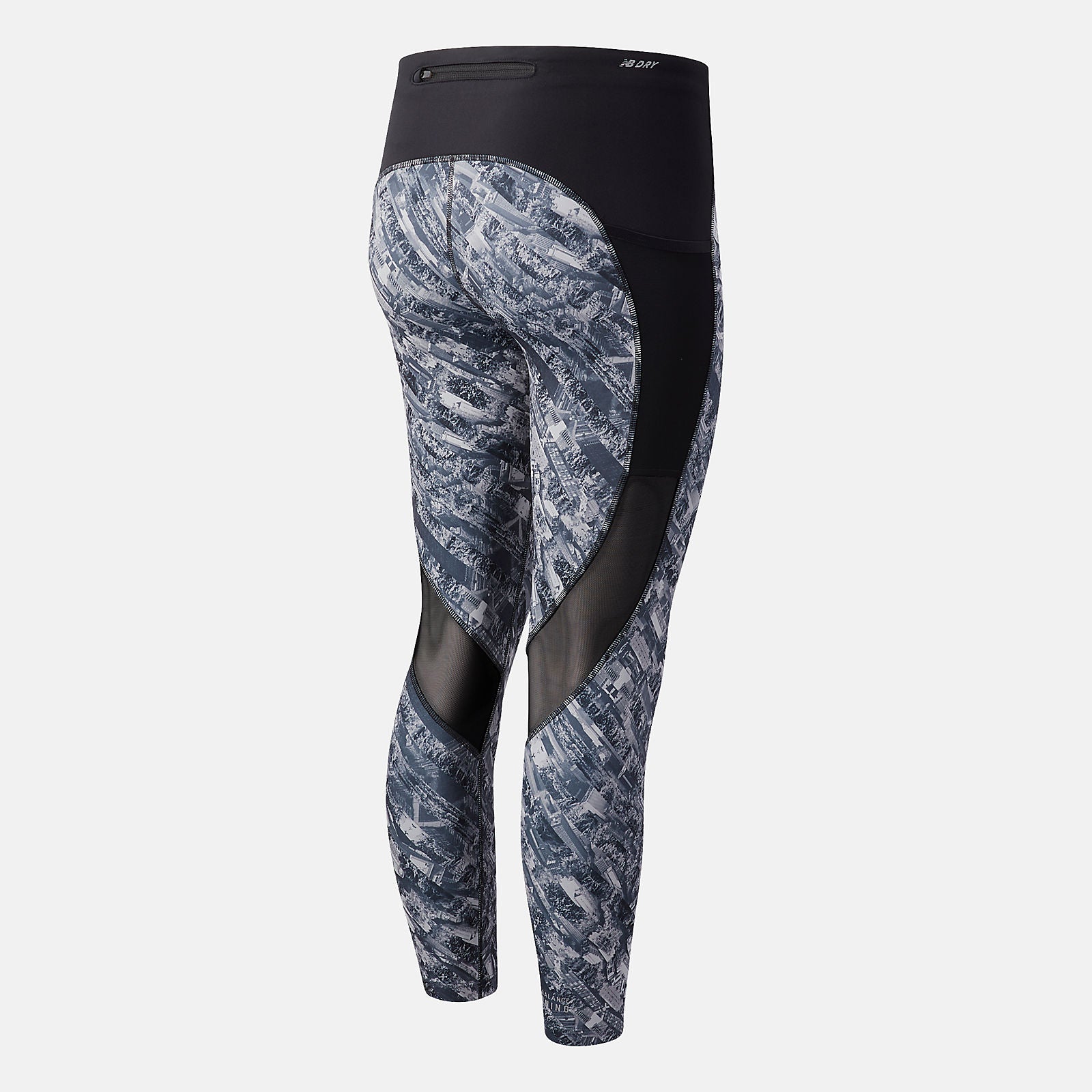 Light Aluminum NYC Marathon Printed Impact Run Crop New Balance Clothing