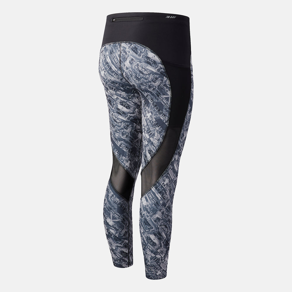 Light Aluminum NYC Marathon Printed Impact Run Crop New Balance Clothing