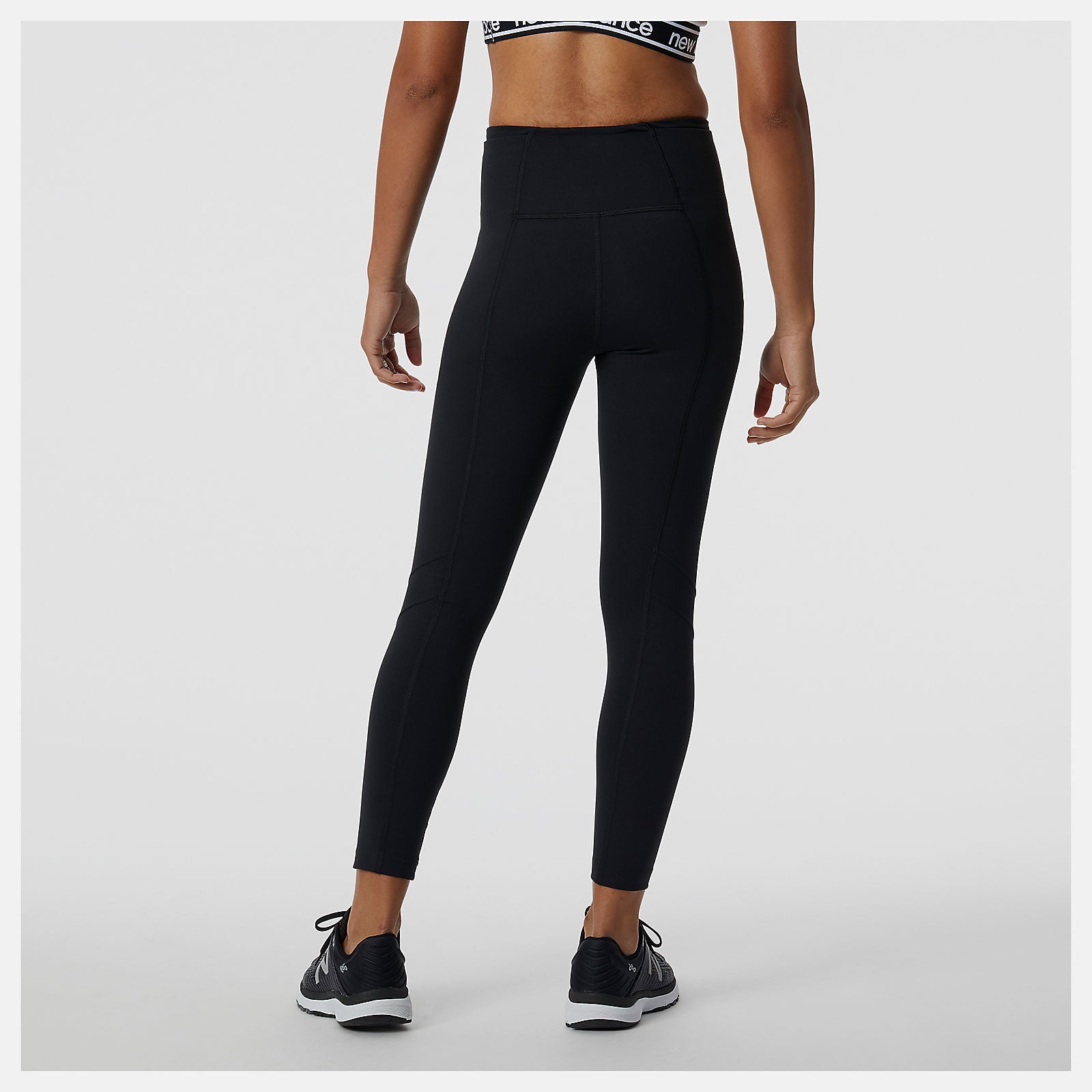 Black Transform NBSleek Crop Tight New Balance Clothing