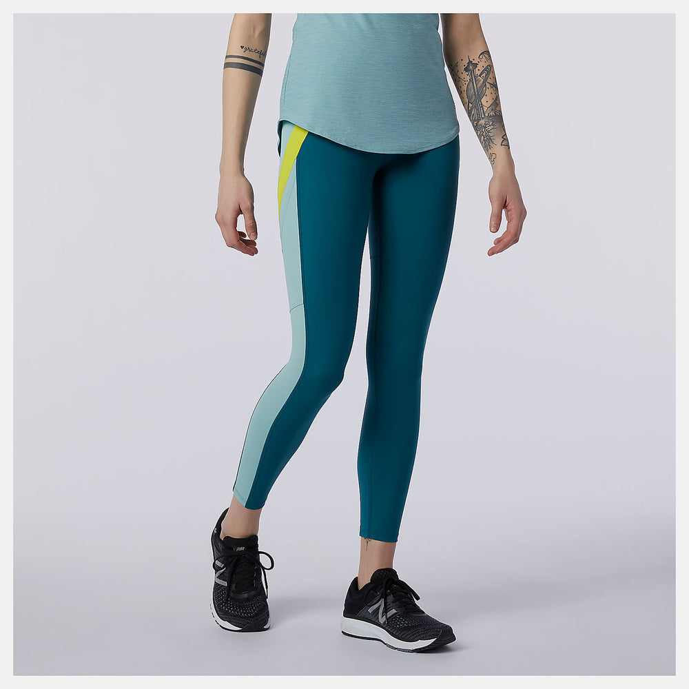 Mountain Teal Transform 7/8 NBSleek Tight New Balance Clothing