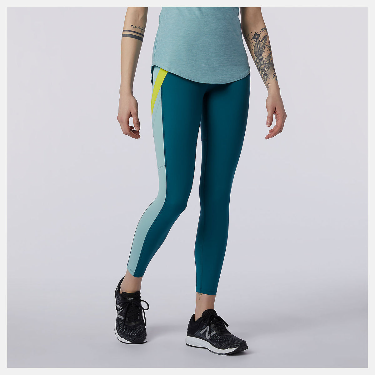 Mountain Teal Transform 7/8 NBSleek Tight New Balance Clothing