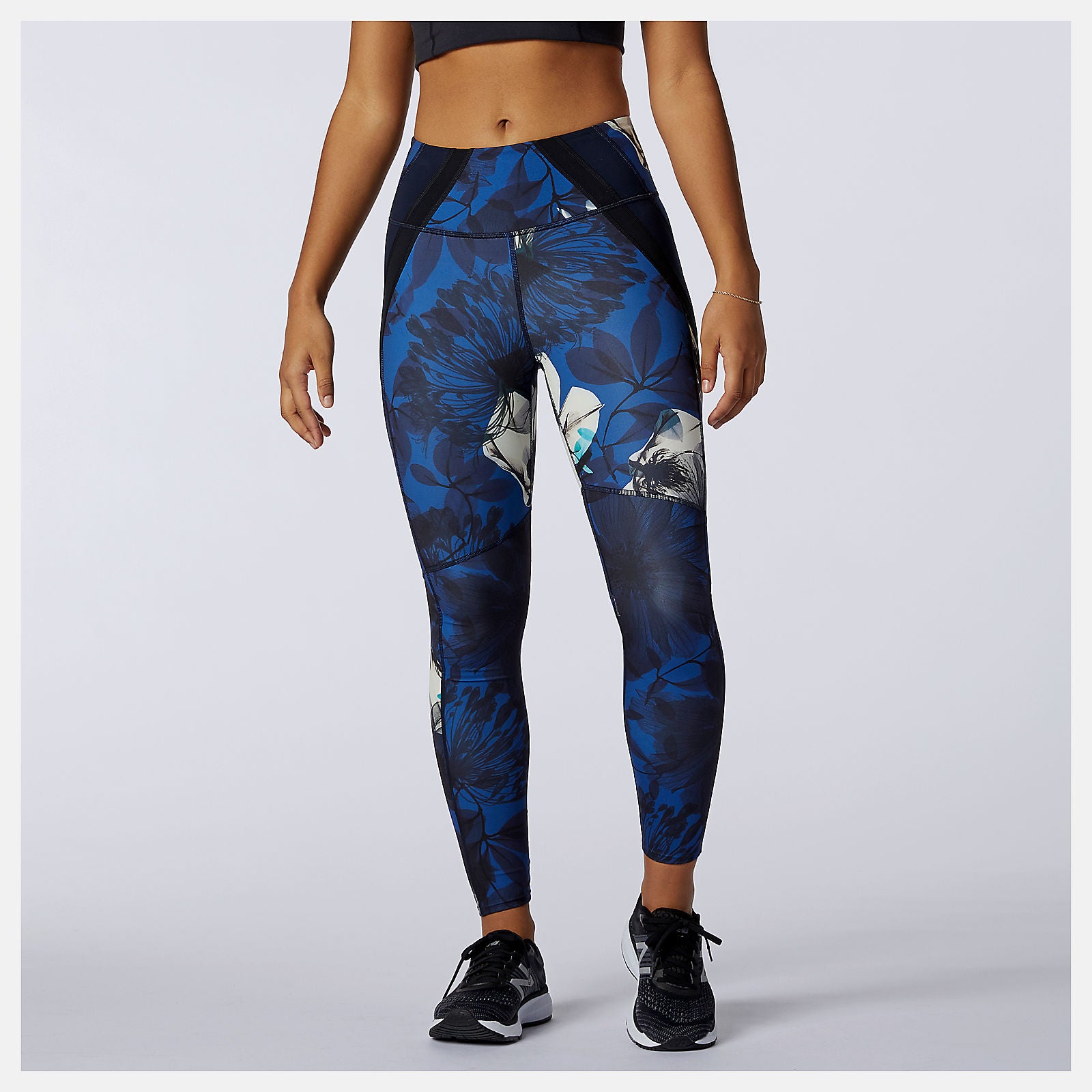 Blue Transform 7/8 NBSleek Printed Tight New Balance Clothing