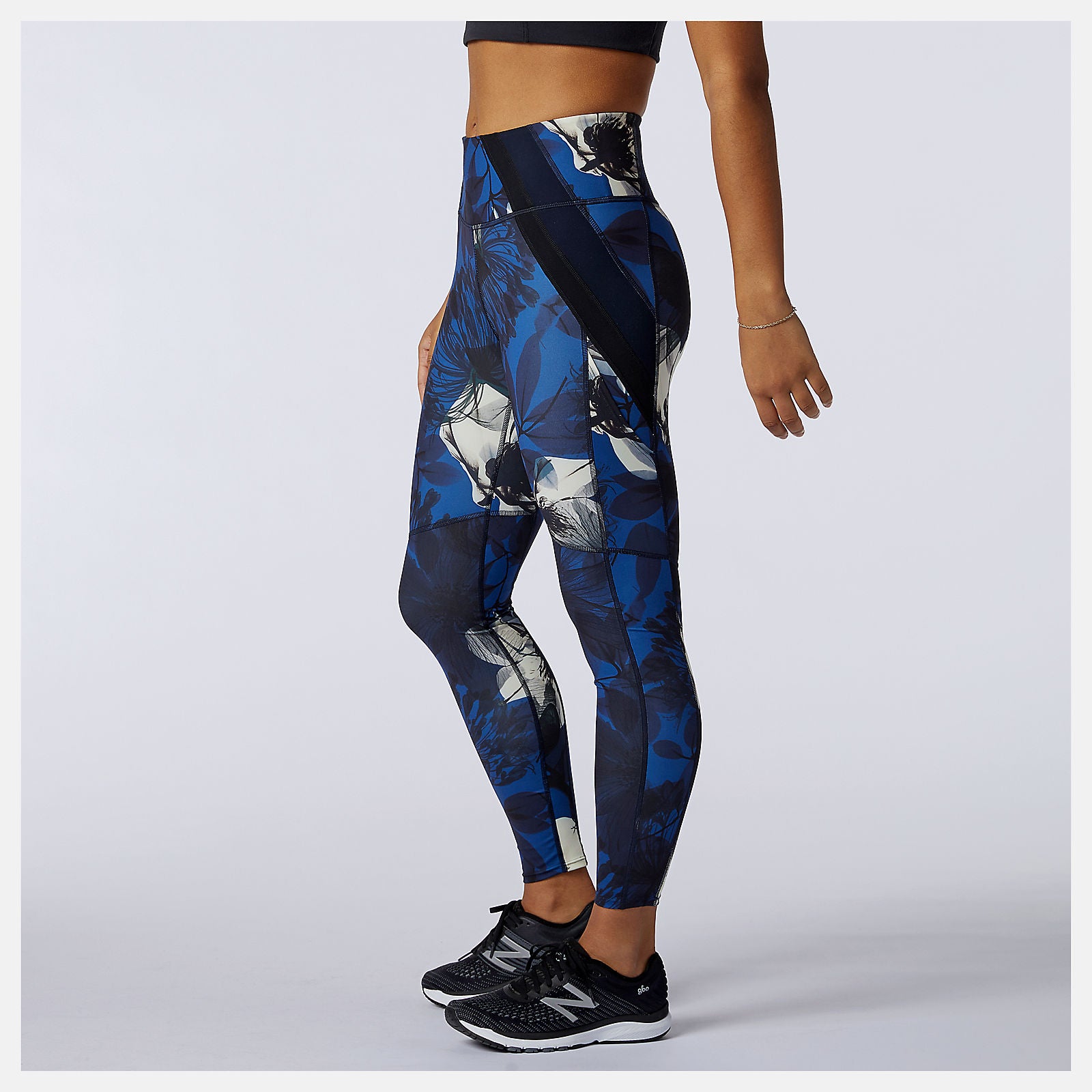 Blue Transform 7/8 NBSleek Printed Tight New Balance Clothing