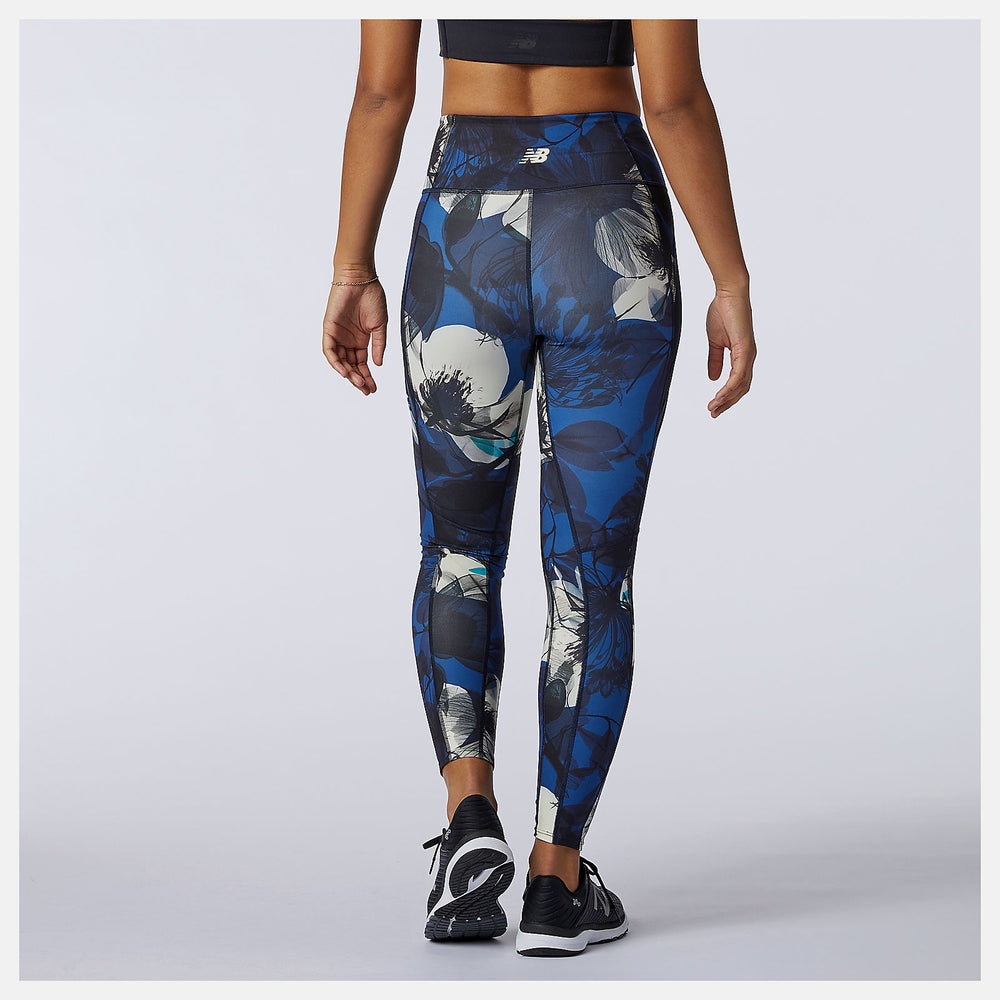 Blue Transform 7/8 NBSleek Printed Tight New Balance Clothing