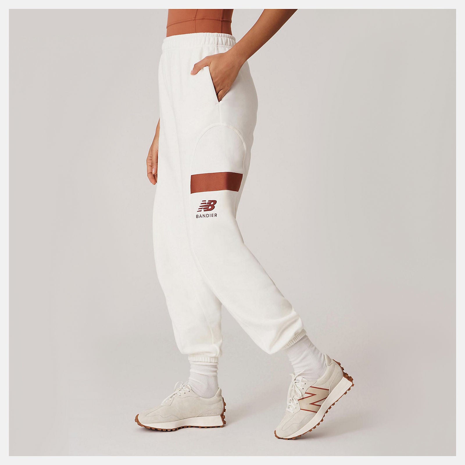 Sea Salt Bandier Fleece Jogger New Balance Clothing