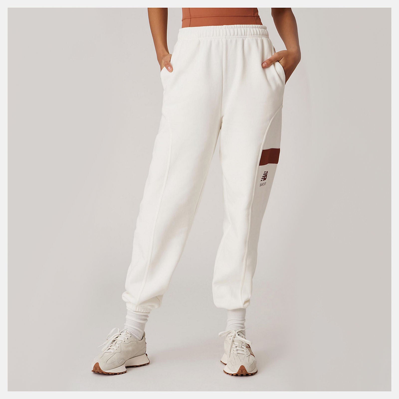 Sea Salt Bandier Fleece Jogger New Balance Clothing