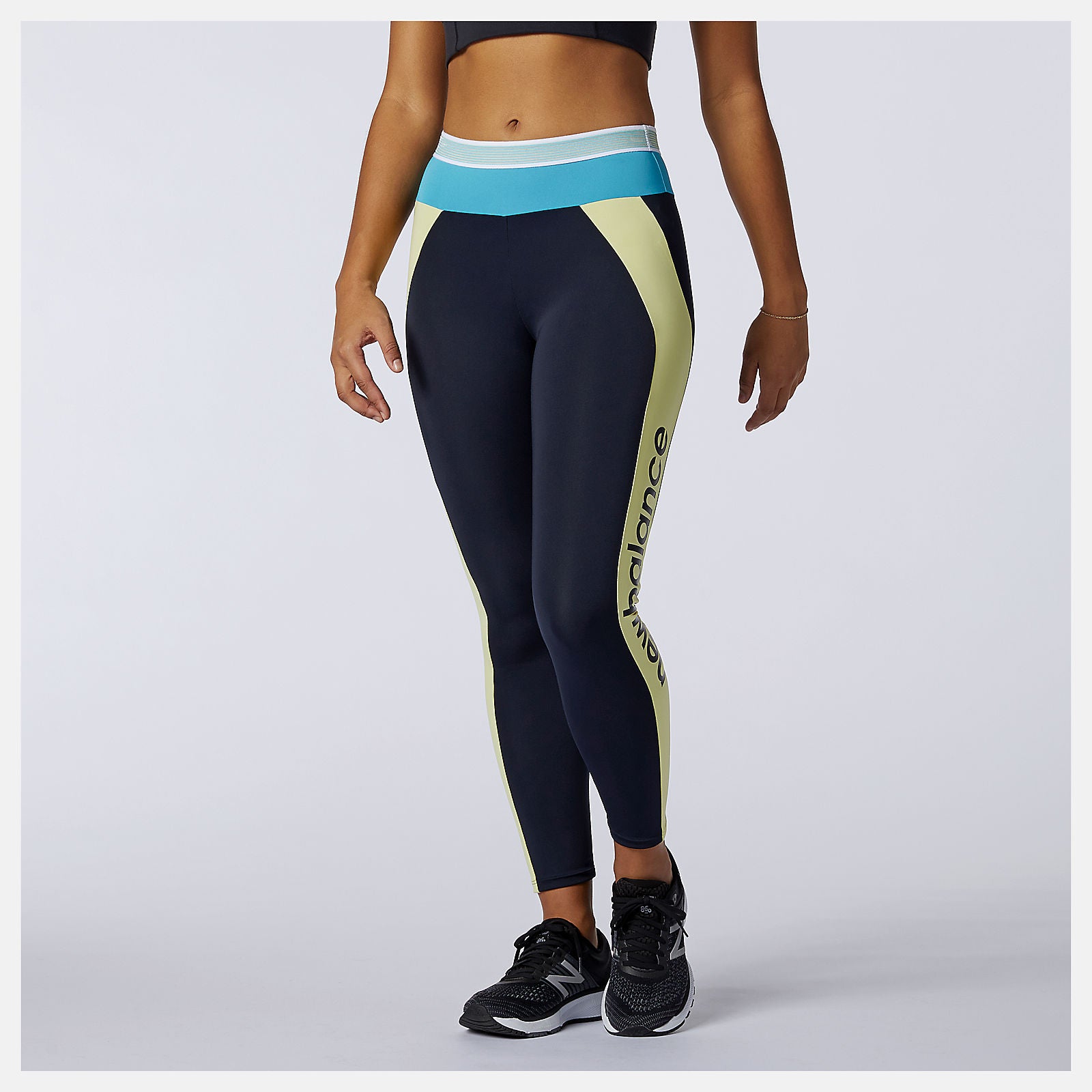 Yellow Achiever Remix High Rise 7/8 Tight New Balance Clothing