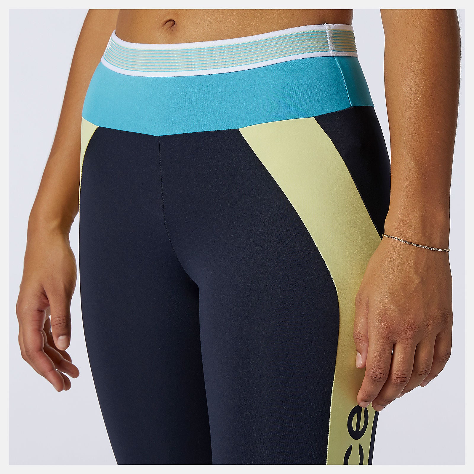 Yellow Achiever Remix High Rise 7/8 Tight New Balance Clothing