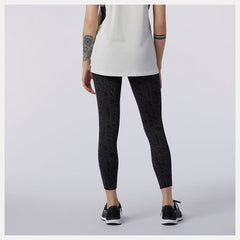 White Relentless Printed High Rise 7/8 Tight New Balance Clothing