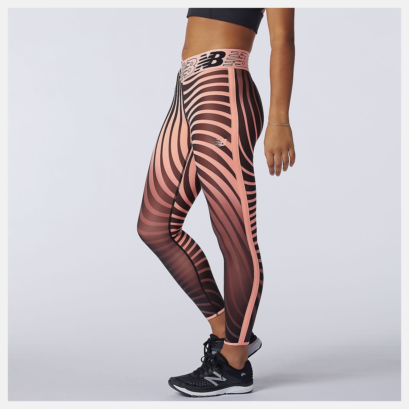 Paradise Pink Relentless Printed High Rise 7/8 Tight New Balance Clothing