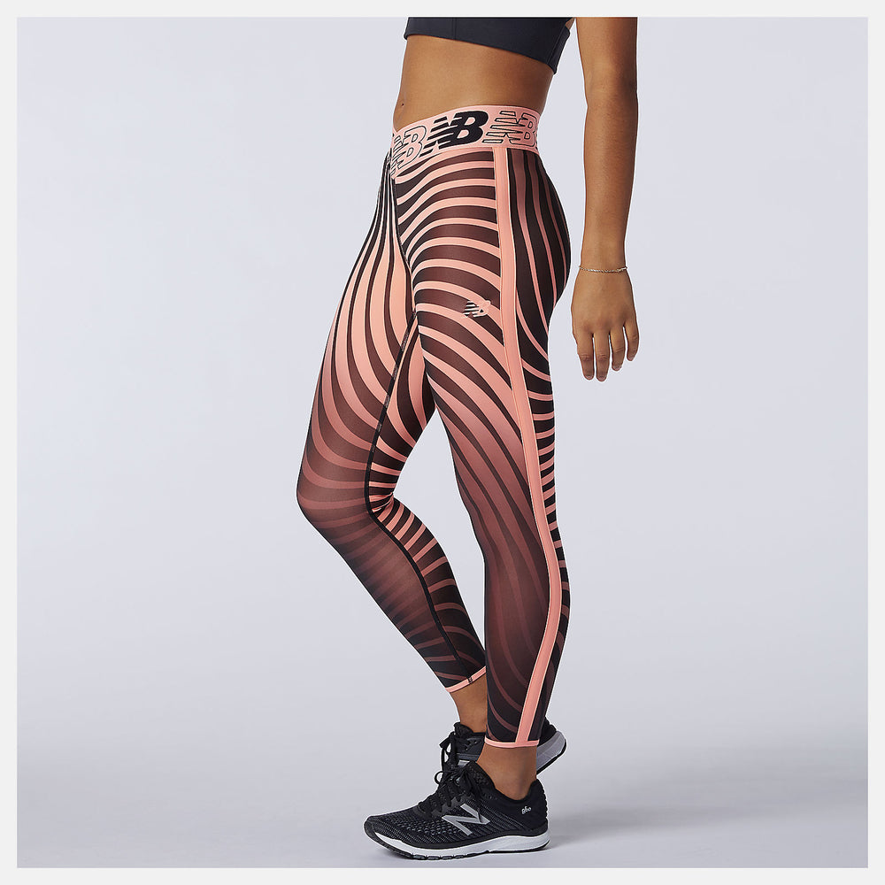 Paradise Pink Relentless Printed High Rise 7/8 Tight New Balance Clothing