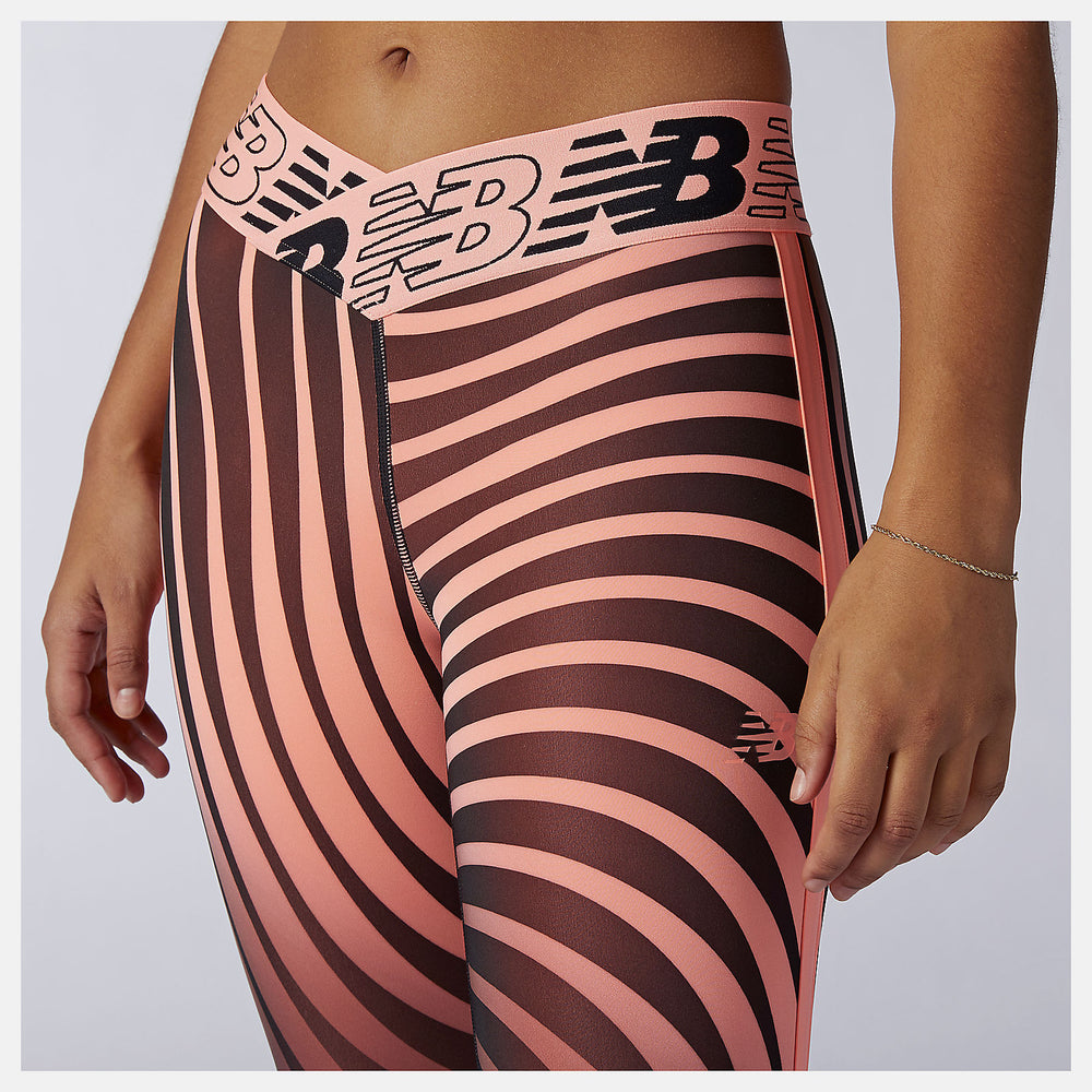 Paradise Pink Relentless Printed High Rise 7/8 Tight New Balance Clothing