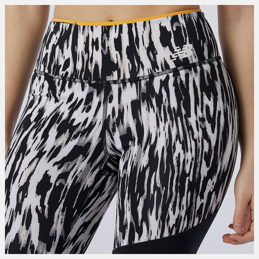 Black Multi Printed Fast Flight Tight New Balance Clothing