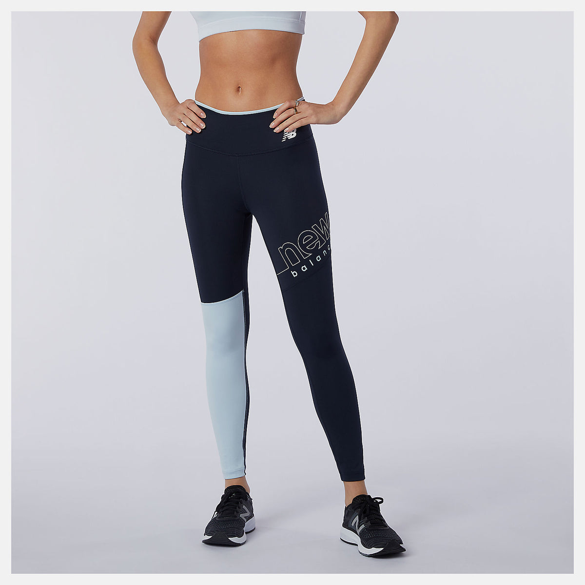 UV Blue Heather Printed Fast Flight Tight New Balance Clothing