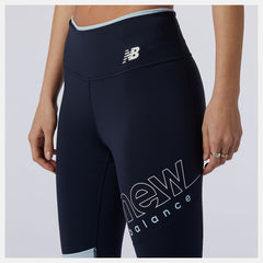 UV Blue Heather Printed Fast Flight Tight New Balance Clothing