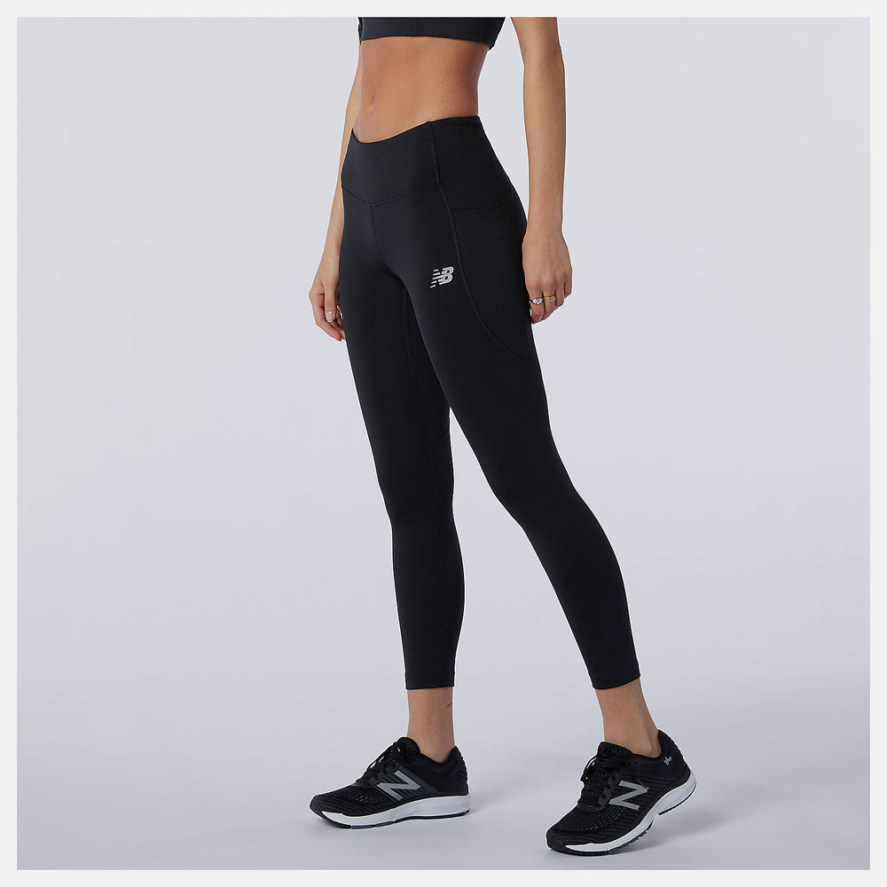 Black Impact Run Crop New Balance Clothing
