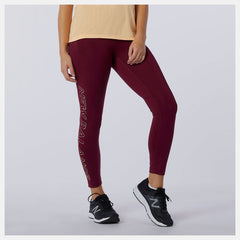 Garnet Printed Impact Run Crop New Balance Clothing