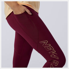 Garnet Printed Impact Run Crop New Balance Clothing