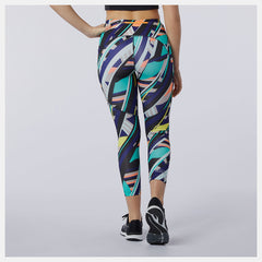 Multi Color Printed Impact Run Crop New Balance Clothing