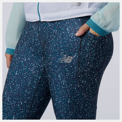 Mountain Teal Printed Impact Run Tight New Balance Clothing