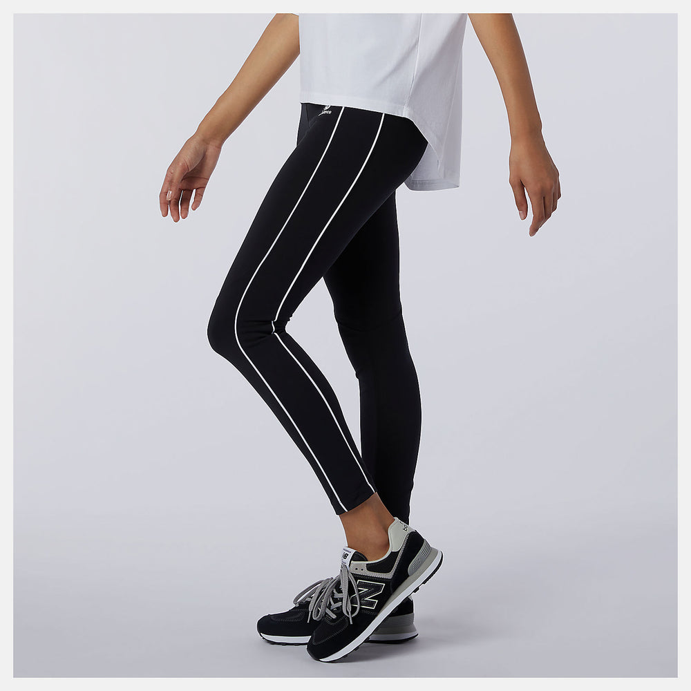 White NB Athletics Piping Legging New Balance Clothing