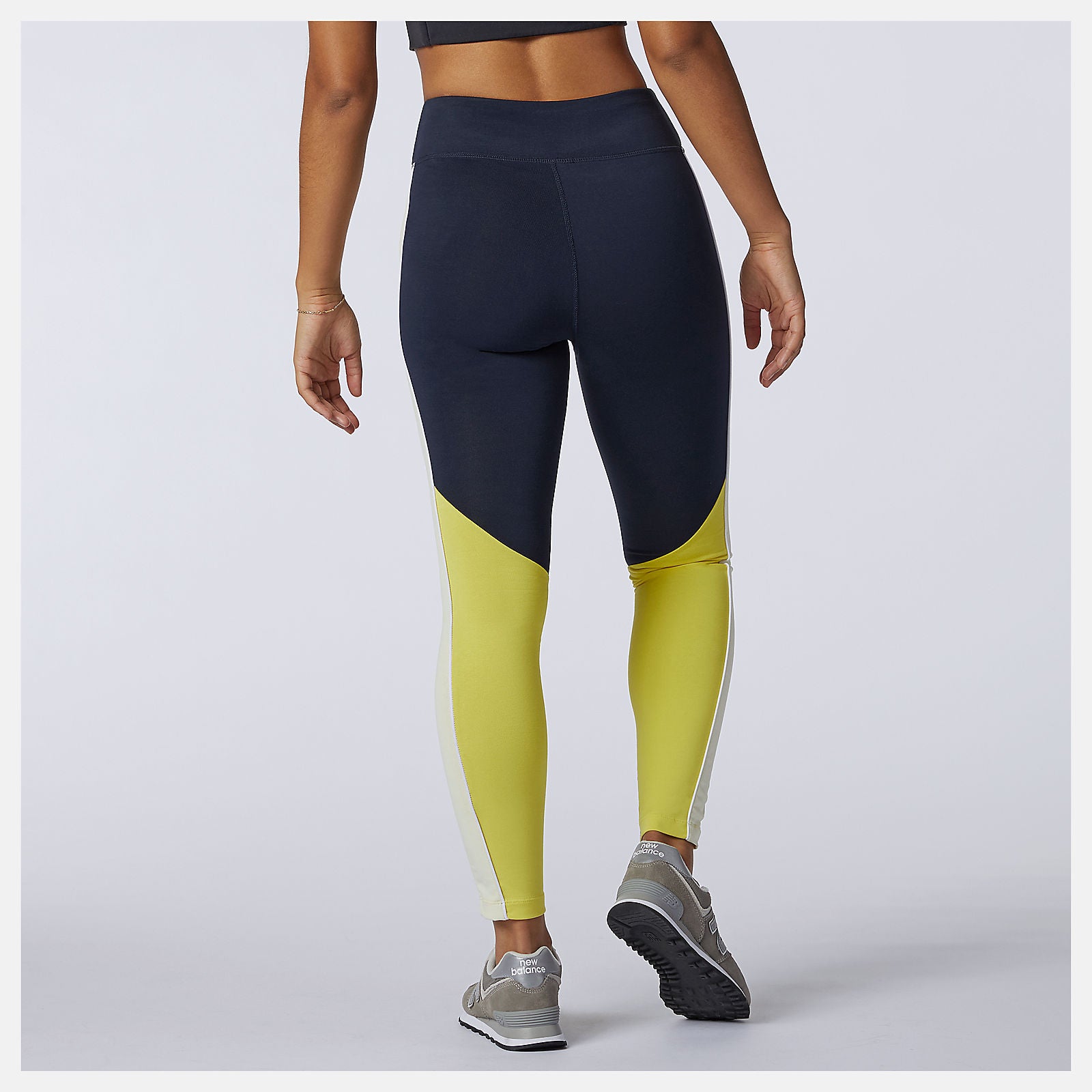 Clear Yellow NB Athletics Piping Legging New Balance Clothing